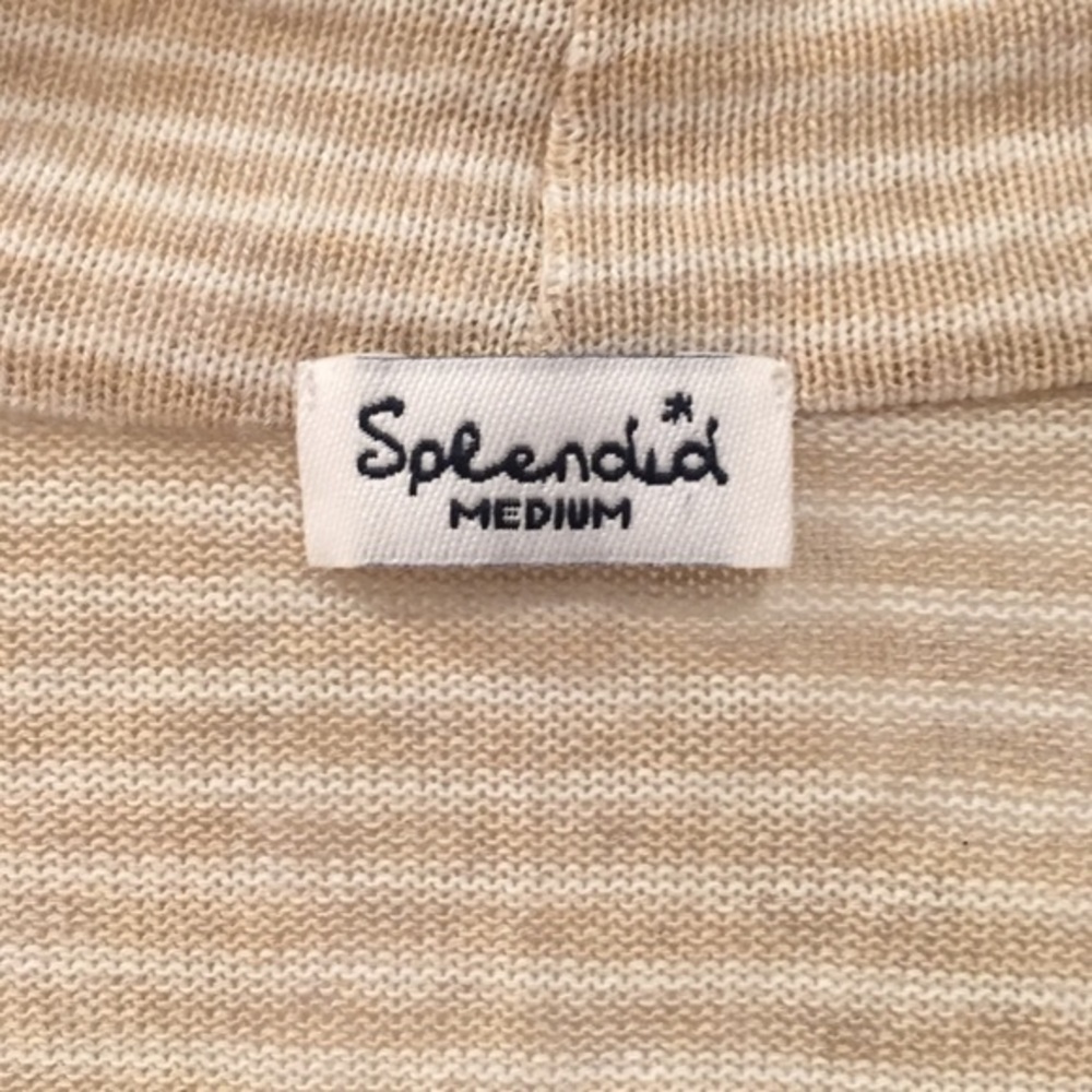 New splendid open front stripe cardigan medium - Picture 2 of 4